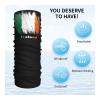 Ireland Flag Irish Seamless Neck Gaiter Shield Scarf Bandana Face Mask Seamless UV Protection for Motorcycle Cycling Riding Running Headbands White view 3