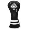 Golf Driver Headcover Ace of Spade Golf Driver Head Cover- Black (PU) Leather Golf Club Headcovers Designed for Golf Drivers view 1
