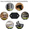 DeYoungArbeit Gun Magnet | 32lbs Rated Magnetic Gun Mount | Indoor Gun Racks | Anti Scratch Handgun Holder in Vehicle Truck Car Wall Gun Safe and Desk (Black 2-Pack) view 4