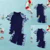 Boys' New Breathable Quick Drying Swimsuit Short Sleeved Shorts Two Piece Set 1 Year Old Boy Clothes (Blue, 9-11 Years) view 4