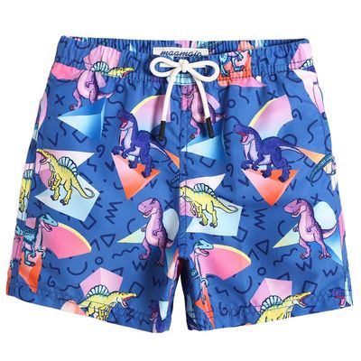 maamgic Boys Swim Trunks Toddler Swim Shorts Little Boys Bathing Suit Swimsuit Toddler Boy Swimwear,Dinosaur-Blue,10 T