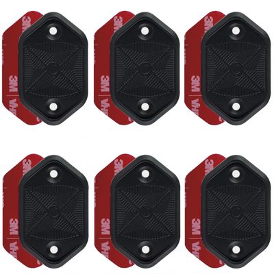 DeYoungArbeit Gun Magnet | 32lbs Rated Magnetic Gun Mount | Indoor Gun Racks | Anti Scratch Handgun Holder in Vehicle Truck Car Wall Gun Safe and Desk (Black 6-Pack)