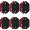 DeYoungArbeit Gun Magnet | 32lbs Rated Magnetic Gun Mount | Indoor Gun Racks | Anti Scratch Handgun Holder in Vehicle Truck Car Wall Gun Safe and Desk (Black 6-Pack) view 1