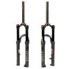 BUCKLOS YINO 24 inch MTB Air Suspension Fork 120mm Travel, QR 9mm/100 * 15mm Thru Axle Disc Brake, 1-1/8" Straight Tube Manual Lockout XC AM Ultralight Mountain Bike Front Forks view 1