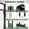 BUCKLOS YINO 24 inch MTB Air Suspension Fork 120mm Travel, QR 9mm/100 * 15mm Thru Axle Disc Brake, 1-1/8" Straight Tube Manual Lockout XC AM Ultralight Mountain Bike Front Forks view 2