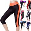 Capri Leggings with Pockets for Women Tummy Control High Waisted Yoga Pants Summer Workout Hiking Running Leggings view 3