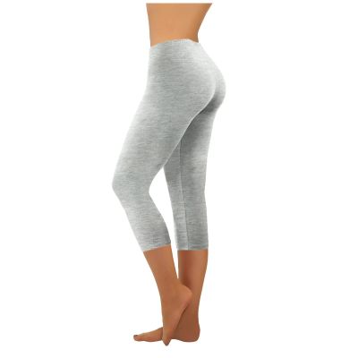 Capri Leggings for Women High Waisted Knee Length Yoga Pants Workout Exercise Casual Summer Bike Leggins with Pockets