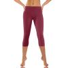 Capri Leggings for Women High Waisted Knee Length Yoga Pants Workout Exercise Casual Summer Bike Leggins with Pockets view 2