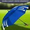 SIEPASA Golf Umbrella Large 62/68/72 Inch Automatic Open Golf Extra Large Oversize Double Canopy Vented Windproof Waterproof for Men and Women.(Royal Blue, 62",Red Handle) view 3