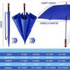SIEPASA Golf Umbrella Large 62/68/72 Inch Automatic Open Golf Extra Large Oversize Double Canopy Vented Windproof Waterproof for Men and Women.(Royal Blue, 62",Red Handle) view 4