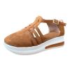 Sandals for Women Dressy Summer,Women's Espadrilles Wedge Platform Sandals Closed Toe Braided Buckle Linen Sandals Flip Flops for Women with Arch Support Summer Casual Platform Summer Shoes view 2