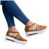 Sandals for Women Dressy Summer,Women's Espadrilles Wedge Platform Sandals Closed Toe Braided Buckle Linen Sandals Flip Flops for Women with Arch Support Summer Casual Platform Summer Shoes view 4