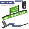 ATENTO Pull Up Bar, Chin Up Bars Ceiling Mount, Workout for Home Gym, Beam, Crossfit - Heavy-Duty, Foam Grip, 40'' Wide, Easy installation view 4