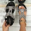 Women's Arch Support Sandals Orthotic Comfortable Walking Sandals Lightweight Beach Travel Athletic Outdoor Shoes Flip Flops Ankle Elastic Rhinestone Flats Gladiator Thong Sandal view 1