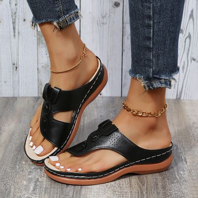 Sandals for Women Dressy Summer,Women's Espadrilles Wedge Platform Sandals Closed Toe Braided Buckle Linen Sandals Flip Flops for Women with Arch Support Summer Casual Platform Summer Shoes