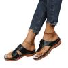 Sandals for Women Dressy Summer,Women's Espadrilles Wedge Platform Sandals Closed Toe Braided Buckle Linen Sandals Flip Flops for Women with Arch Support Summer Casual Platform Summer Shoes view 3
