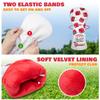 BAIRBRE Golf Club Covers Lucky 777 Blade Putter Headcover Golf Driver Covers Fairway Wood Headcover Hybrid Head Cover Blade Putter Cover Leather 3 Wood Headcovers Golf Headcovers for All Brand view 4