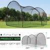 MR 20FT Batting Cage Baseball Softball, Hitting Cage Net and Frame Backyard Baseball Softball Training Equipment, Freestanding Portable Batting Cage Hitting and Pitching Practice view 3