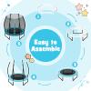 GYMAX Trampoline for Kids, 55" Toddler Trampolines with All-Round Enclosure Net, Dual Entrance Zippers & Waterproof Safety Pad, Rebounder for Boys Girls Indoor Outdoor view 4