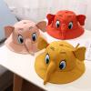 Boys Girls Elephant Style Bucket Hats Children Summer Beach Sun Hat Baby Boys Baseball Cap (Khaki, One Size) view 3