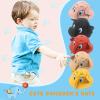 Boys Girls Elephant Style Bucket Hats Children Summer Beach Sun Hat Baby Boys Baseball Cap (Khaki, One Size) view 4