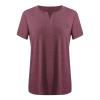 2023 Summer Cotton Plus Size Tops for Women Trendy Short Sleeve V Neck Loose Blouse Workout Basic Comfy T Shirts Tees view 3