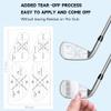 ATTRACTIVE Golf Impact Tape Set, 200 Pcs Club Impact Stickers for Golf Clubs, Self-Teaching Sweet Spot and Consistency Analysis, Useful Training Aid Improve Swing Accuracy (200) view 3
