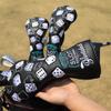 BAIRBRE Golf Club Covers Lucky 777 Blade Putter Headcover Golf Driver Covers Fairway Wood Headcover Hybrid Head Cover Blade Putter Cover Leather 3 Wood Headcovers Golf Headcovers for All Brand view 2