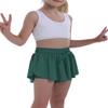 Butterfly Flowy Shorts Skirts for Girls Tennis Cheer Stuff Athletic Preppy Running Sports Skirt for Teen GirlsForest Green,M view 3