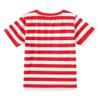 Boys Red and White Striped T-Shirt, Short Sleeve Crewneck Tees Top Shirt Size 4T view 3