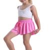 Butterfly Flowy Shorts Skirts for Girls Tennis Cheer Stuff Athletic Preppy Running Sports Skirt for Teen GirlsRose red,S view 2