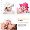 Baby Girl Sun Hat with UPF 50+ Outdoor Adjustable Beach Hat with Wide Brim Bucket Hats (6-12 Months, Pink Printing & White Printing -2pcs) view 4