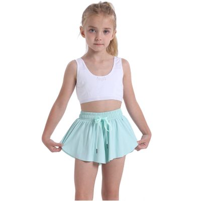 Butterfly Flowy Shorts Skirts for Girls Tennis Cheer Stuff Athletic Preppy Running Sports Skirt for Teen GirlsMint,XL