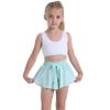 Butterfly Flowy Shorts Skirts for Girls Tennis Cheer Stuff Athletic Preppy Running Sports Skirt for Teen GirlsMint,XL view 1