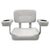 Wise 3366-784 Offshore Series Deluxe Helm Chair with Oversized Arm Rests and Stainless Cupholders, Brite White view 2