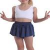 Butterfly Flowy Shorts Skirts for Girls Tennis Cheer Stuff Athletic Preppy Running Sports Skirt for Teen GirlsNavy,XS view 3