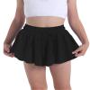 Butterfly Flowy Shorts Skirts for Girls Tennis Cheer Stuff Athletic Preppy Running Sports Skirt for Teen GirlsBlack,L view 1