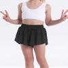 Butterfly Flowy Shorts Skirts for Girls Tennis Cheer Stuff Athletic Preppy Running Sports Skirt for Teen GirlsBlack,L view 3