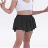Butterfly Flowy Shorts Skirts for Girls Tennis Cheer Stuff Athletic Preppy Running Sports Skirt for Teen GirlsBlack,L view 4