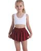 Butterfly Flowy Shorts Skirts for Girls Tennis Cheer Stuff Athletic Preppy Running Sports Skirt for Teen GirlsWine red,XS view 1
