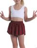 Butterfly Flowy Shorts Skirts for Girls Tennis Cheer Stuff Athletic Preppy Running Sports Skirt for Teen GirlsWine red,XS view 2