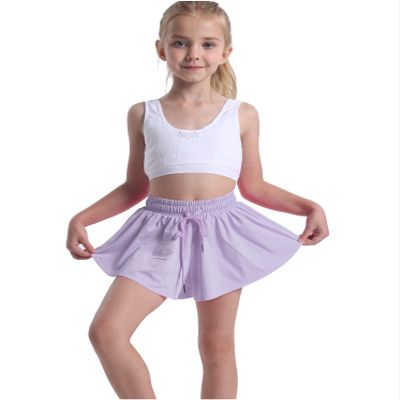 Butterfly Flowy Shorts Skirts for Girls Tennis Cheer Stuff Athletic Preppy Running Sports Skirt for Teen GirlsLight purple,XS