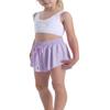 Butterfly Flowy Shorts Skirts for Girls Tennis Cheer Stuff Athletic Preppy Running Sports Skirt for Teen GirlsLight purple,XS view 4