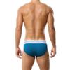 BANGWEAR Retro Tanga Brief 100% Rib Cotton Men's Briefs 2'' Waistband Elastic Band Mens Underwear Blue view 4