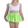 Butterfly Flowy Shorts Skirts for Girls Tennis Cheer Stuff Athletic Preppy Running Sports Skirt for Teen GirlsNeongreen,XL view 3