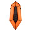 WONITAGO Packraft TPU Inflatable Travel Kayak with Soft Seat Lightweight Packrafts for Flat Water Rafting/Bicycle Drifting/Litewater Dinghy, 1 Person, 6.8Ft, Orange view 1
