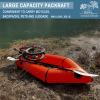 WONITAGO Packraft TPU Inflatable Travel Kayak with Soft Seat Lightweight Packrafts for Flat Water Rafting/Bicycle Drifting/Litewater Dinghy, 1 Person, 6.8Ft, Orange view 4