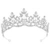 Beaupretty Wedding Tiara Headpiece for Women Rhinestone Alloy Silver view 1