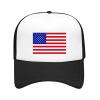 4th of July Boys Girls America Baseball Cap Kids Mesh Breathable Adjustable Commemorative Peaked Hat (D, One Size) view 1