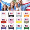 4th of July Boys Girls America Baseball Cap Kids Mesh Breathable Adjustable Commemorative Peaked Hat (D, One Size) view 4